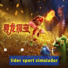 lider sport simulador